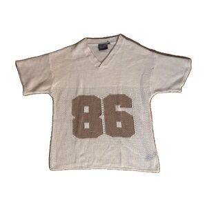 Oversized Varsity Knitted Top